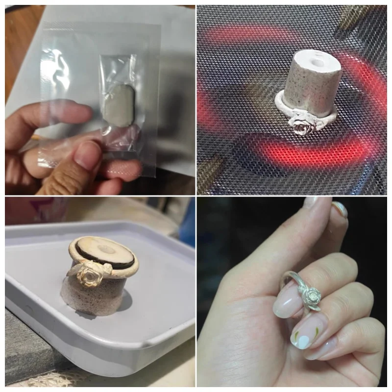 5g/10g Jewelry-making Pure Silver Clay DIY Creative Moulding Couple Rings/necklace Pendants/bracelet Making Silver Clay