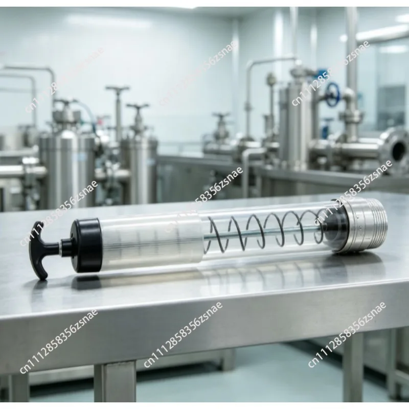 Electric grease gun barrel transparent dual-purpose pull rod zipper caterpillar bulk manual oil suction pan accessories