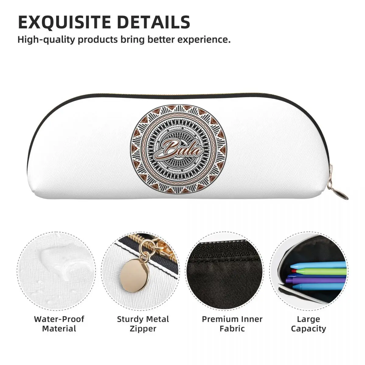 Fiji Bula Kesakesa Дизайнерские пеналы Пенал для хранения канцелярских принадлежностей Большая вместительная коробка для ручек Сумка-карандаш для студентов