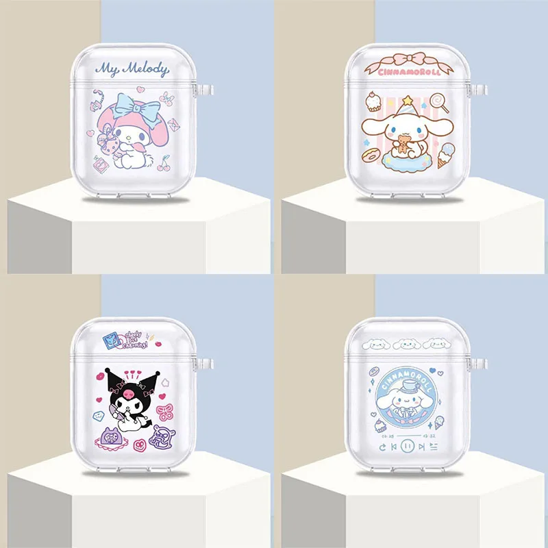 

Sanrio Mymelody Cinnamoroll Kuromi Suitable for Airpods1/2 Generation/pro/3 Generation Kawaii Cartoon Bluetooth Headset Cover