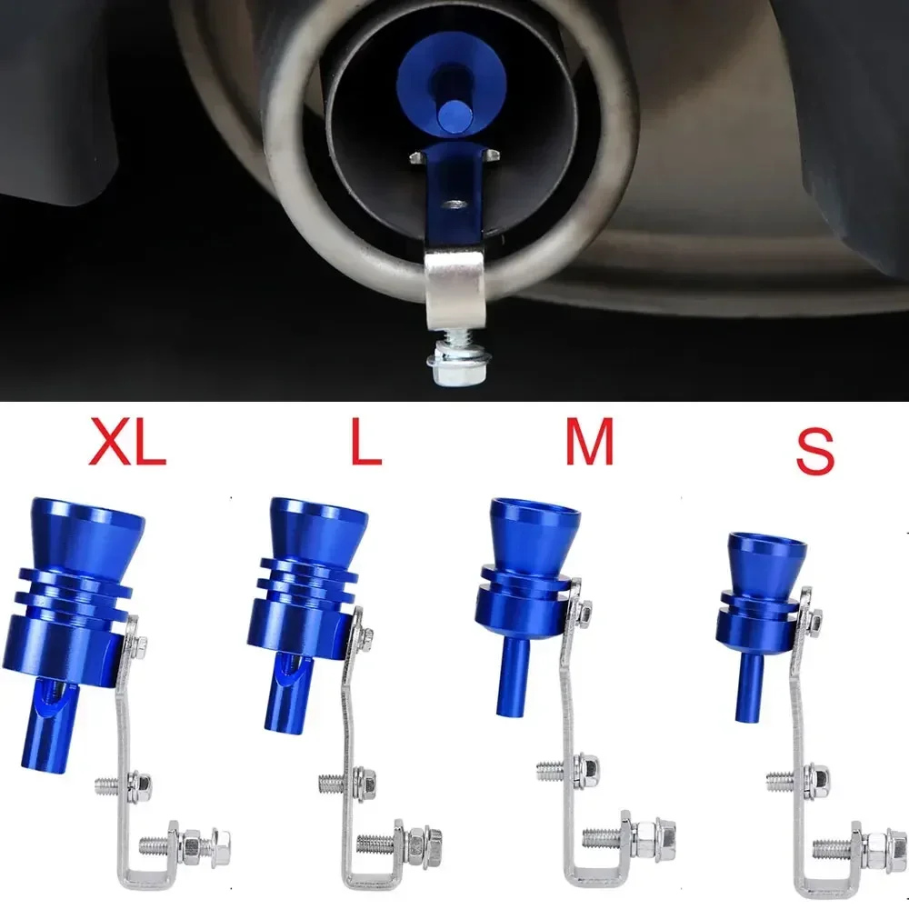 Motorbike Car Exhaust Fake Turbo Whistle Pipe Sound Muffler Blow Off Valve Bov S Size Universal Simulator Whistler