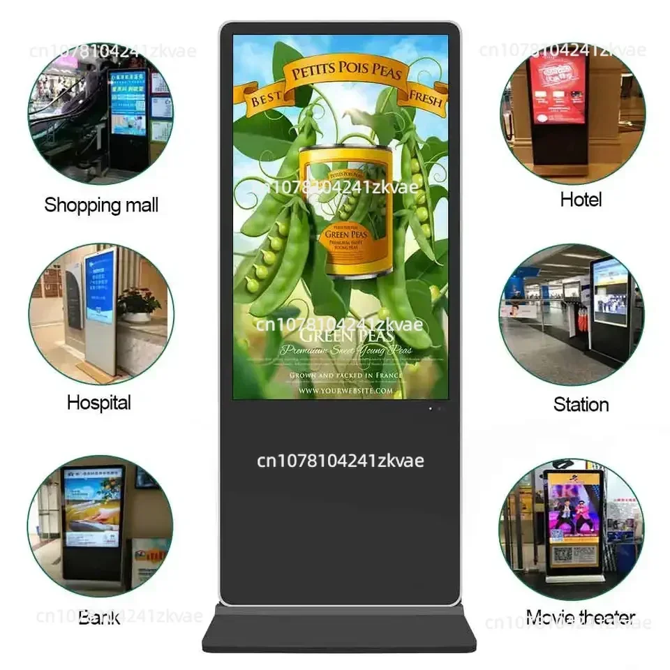 43-65 inch Wall mounted /vertical indoor touch screen lcd outdoor advertising totem kiosk led display digital signage
