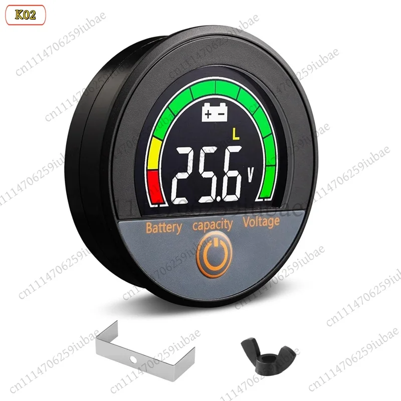 12‑84V IP67 Waterproof Battery Voltage Capacity Meter LCD Backlight Low‑Voltage Alarm For Lithium Battery Spare Measuring Part