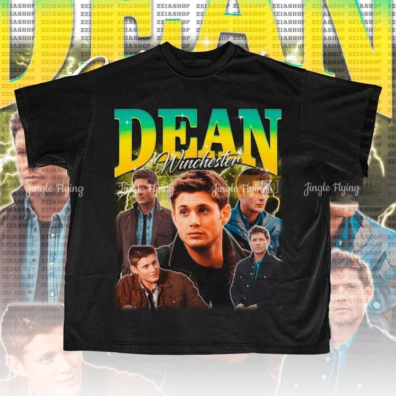 تي شيرت دين وينشستر أوليفيا بنسون الكلاسيكي، قميص دون دون، القانون والنظام للجنسين، تي شيرت جرافيك قطني عتيق