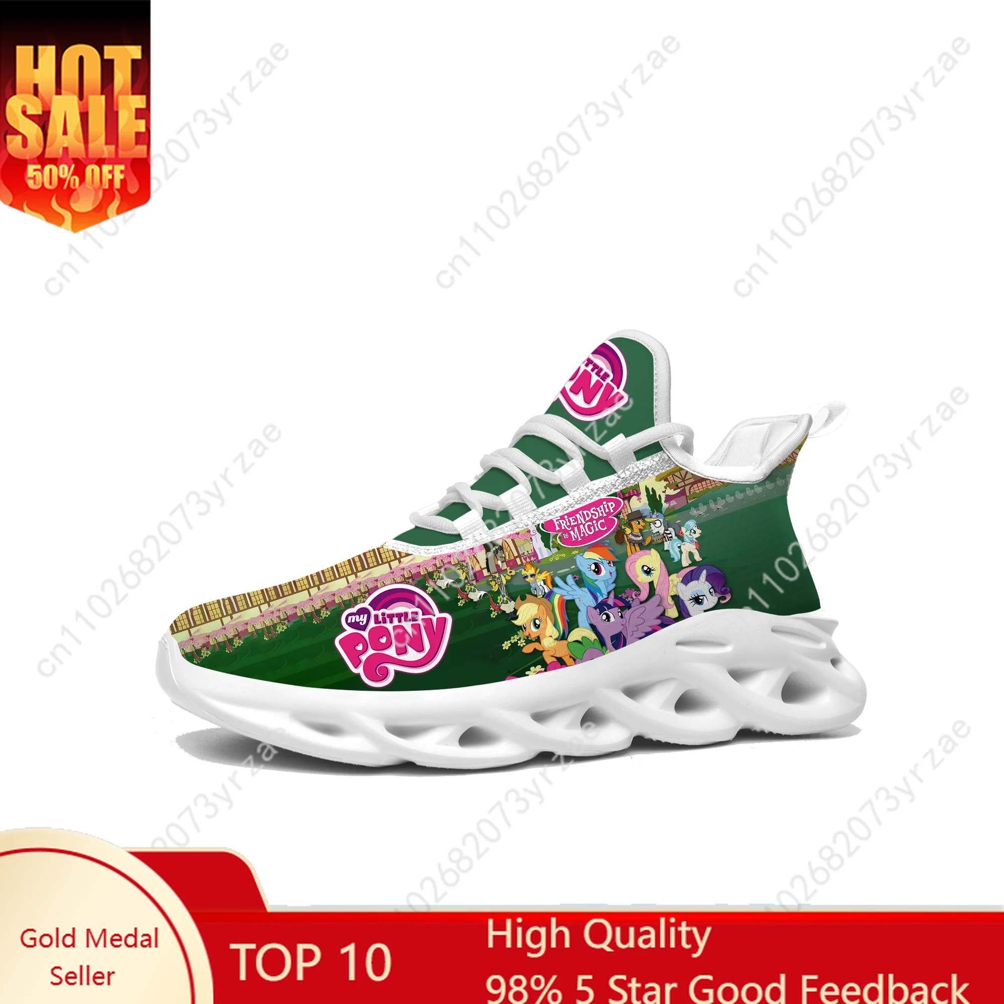 

My Little Pony Flat Sneaker Shoes Men Women Sports Shoe High Quality Personalized Fashion Comfortable Sneakers Custom Footwe