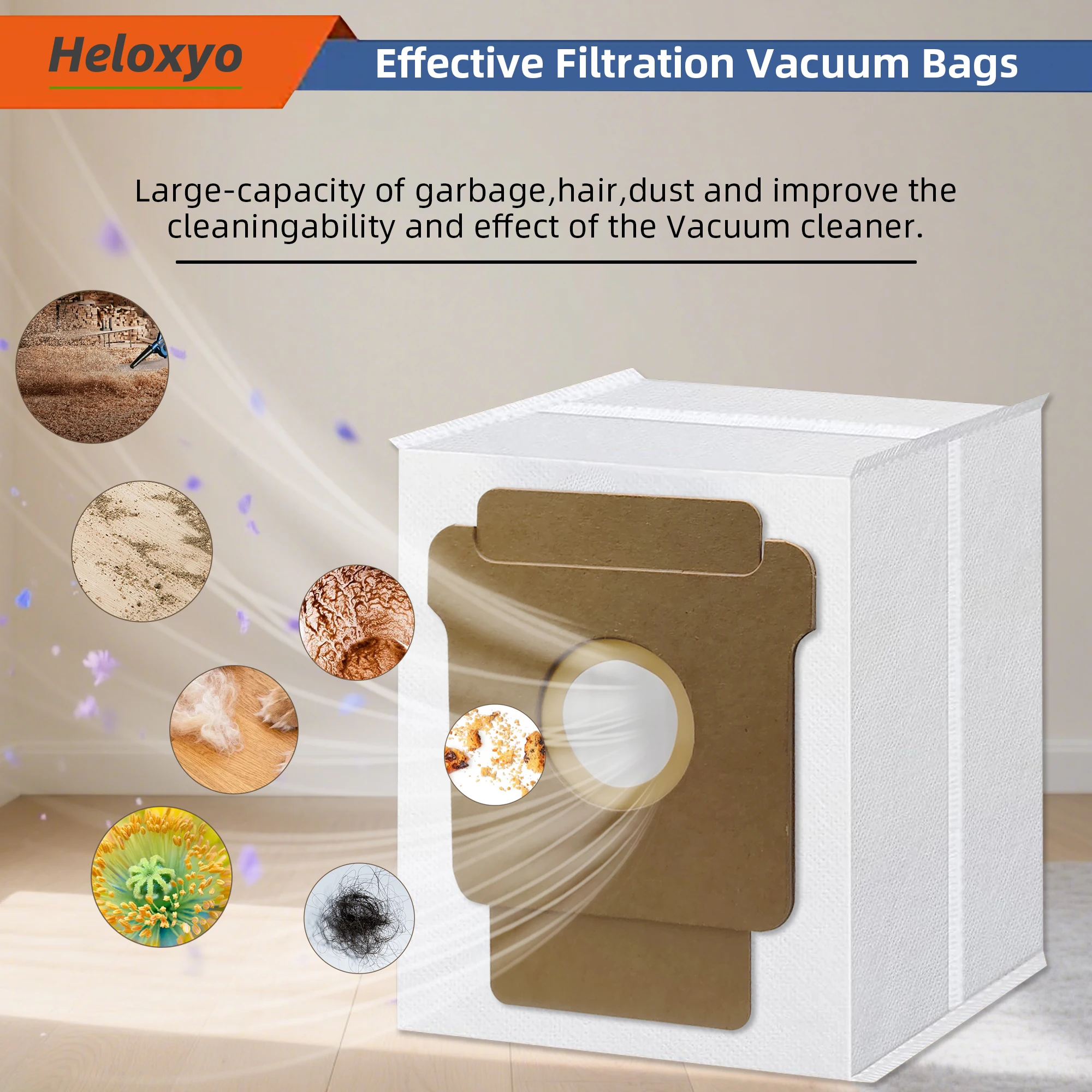 Replacement Dust Bag Compatible with iRobot Roomba 2 Essential Q052, Roomba 104, 105 Vac, 105 Combo, Plus 405, Plus 505 image 6