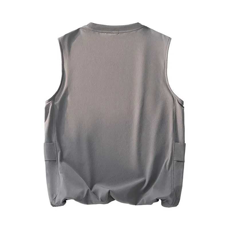 Men's Tank Top Summer Plus Size 8XL Loose Fit Sleeveless T-Shirt Casual Sports Trendy Oversized Vest for Teenagers Breathable