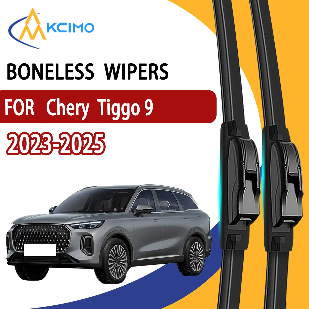 

2Pcs Front Windshield Wiper Blades For Chery Tiggo 9 2023-2025 Windscreen Window Car Accessories