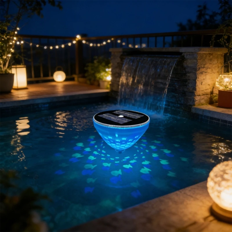 Sun Activated Floating Pool Light 5 Color picks And Waterproof Design For Outdoor Decor JOME