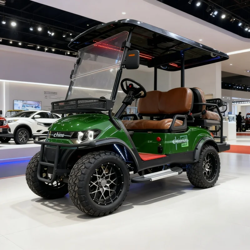 China Hot Sale 60V/72V Lead-Acid Battery And Lithium Battery Optional Powered Golf Car 4 Person Electric Golf Carts Custom Color