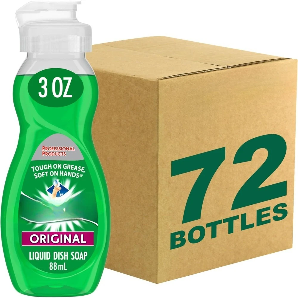 

Дорожное мыло для посуды, зеленое, оригинальный аромат, 3 жидких унции, футляр для бутылок, 72, жидкость для мытья посуды, принадлежности для чистки кухни