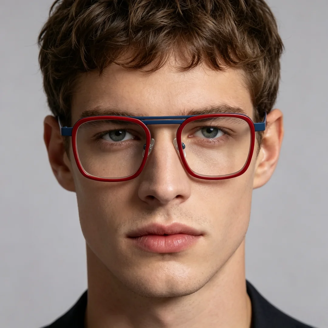 

BETSION Fashion Square Acetate Titanium Reading Glasses Myopia Full Rim Light Spectacles Eyewear Men And Women Prescription