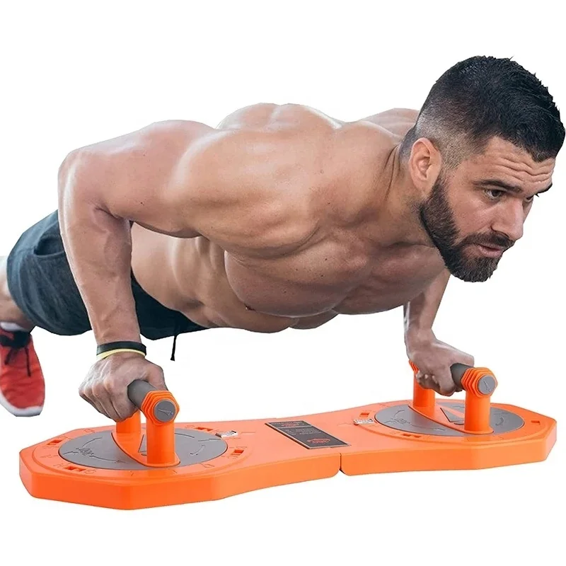 360 degree Rotation Push Up Board & Bar Portable Home Workout Exercise Stands
