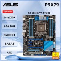 ﻿ ASUS X79 Motherboard P9X79 Servers Motherboard Intel X79 LGA 2011 64GB support Core i7-3930K E5-1620 v2 2630 2650 E5-2690