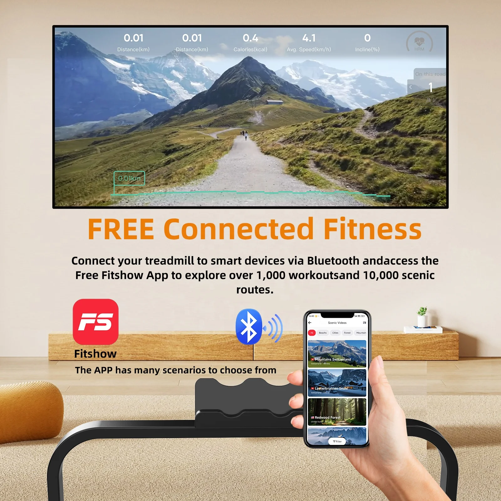 Folding Running Platform Electric Walking Pad Portable Treadmill Running Machine for Home Office Indoor Gym Cardio Workout
