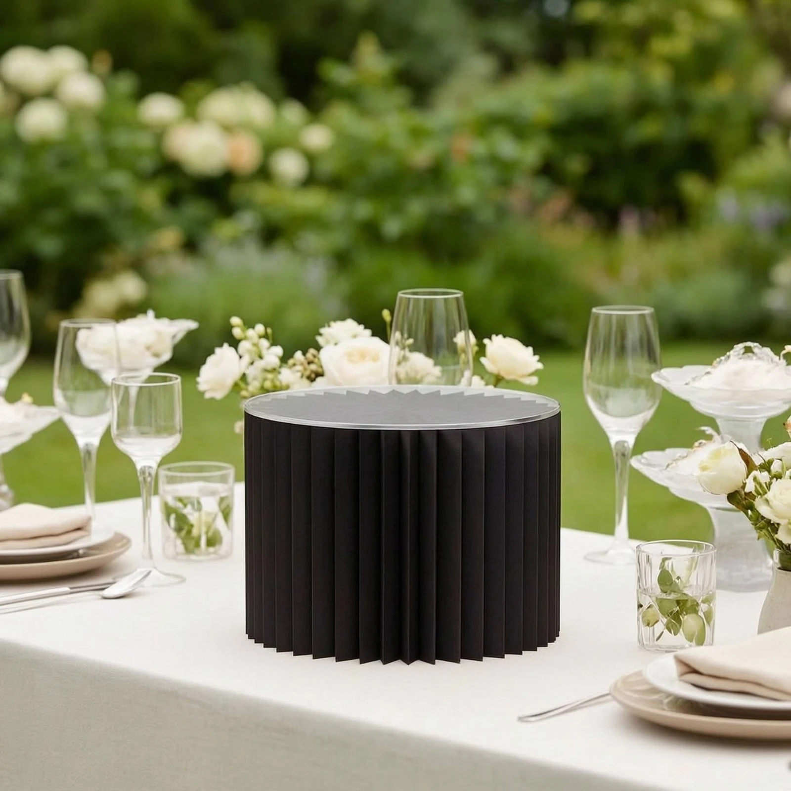 Honeycomb Display Stand Foldable Dessert Display Stand Riser Quick Setup Pedestal Portable for Party Planners, Weddings