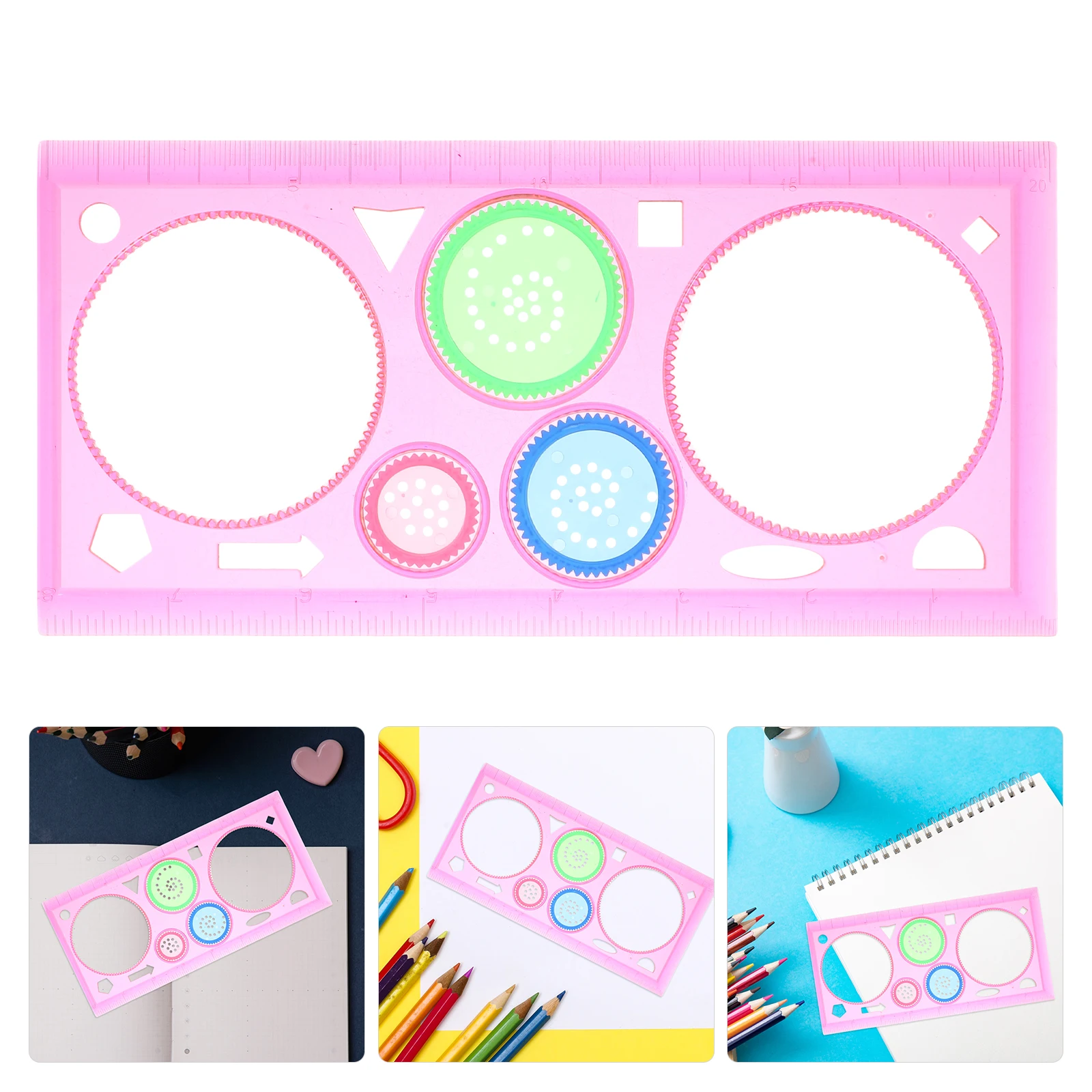 10pcs Drawing Template Toy Set Durable Material Easy Use Creative Design Parent Child Interaction Intelligence