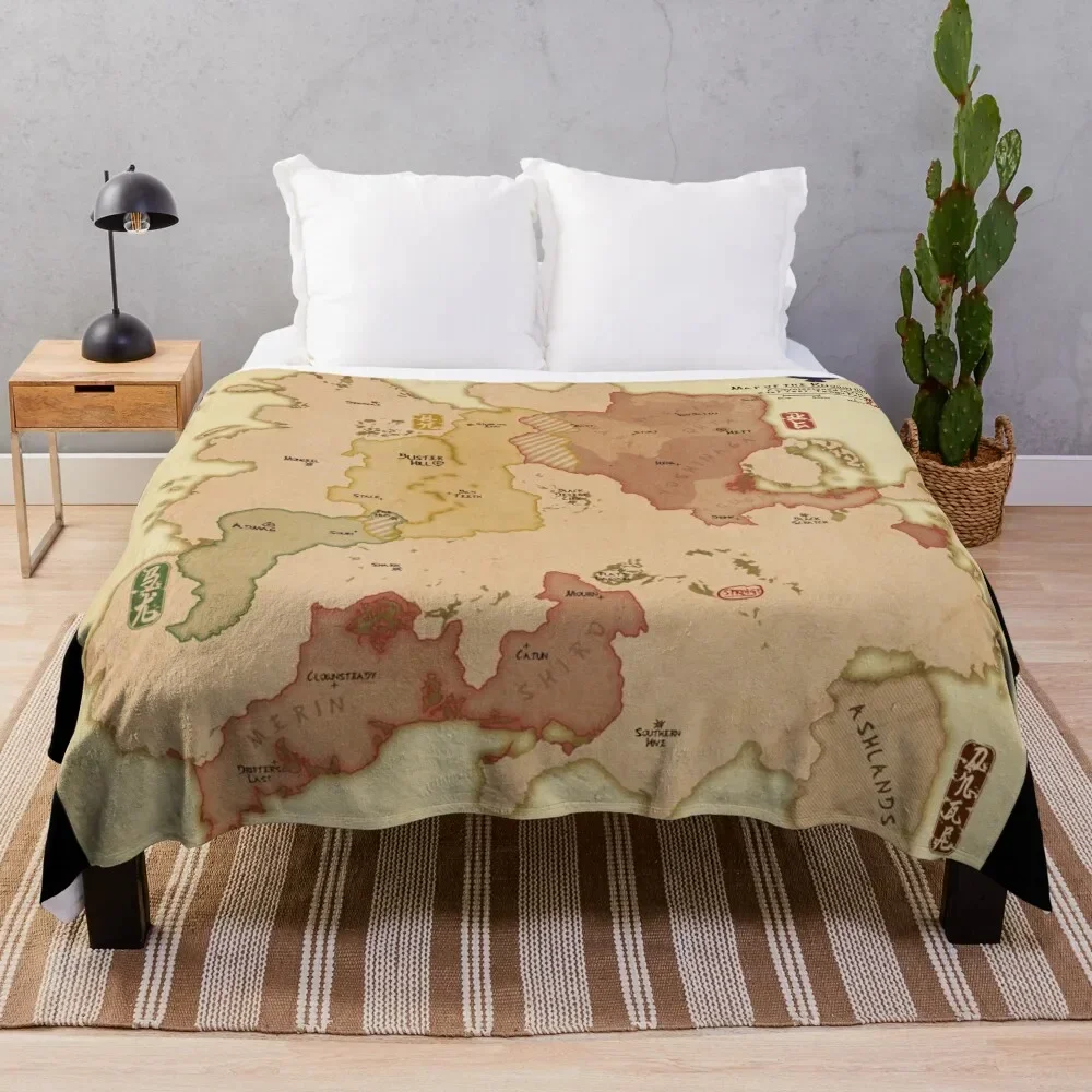 Kenshi Map Throw Blanket Fashion Sofas Soft Plaid Blankets