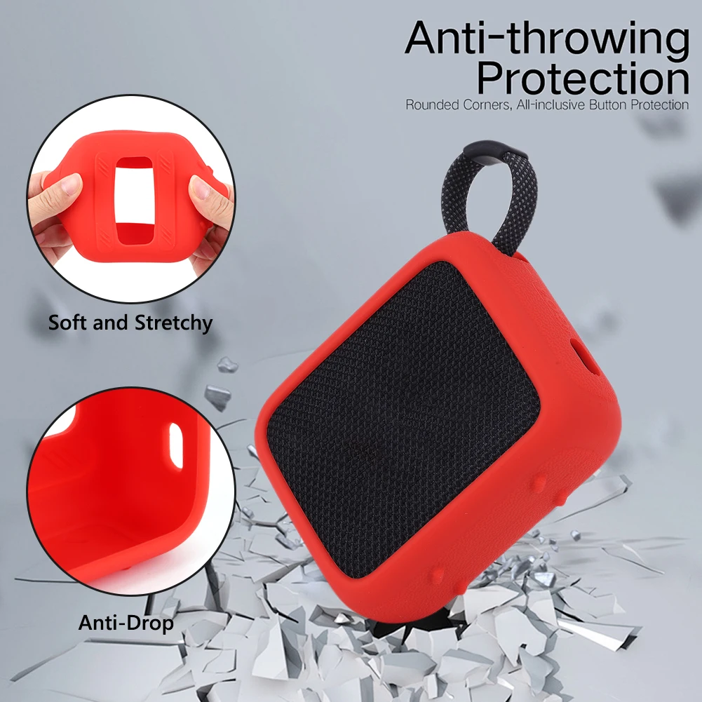 Case For JBL Go 4 Wireless Bluetooth Speaker Hard Carrying Case Shockproof Anti-scratch Travel Protective Bag for JBL Go4 Speake