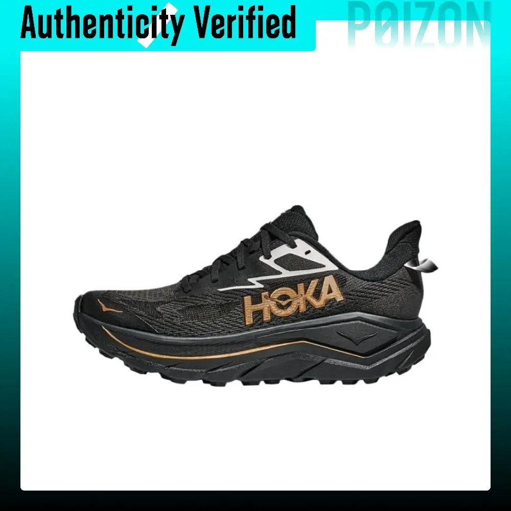 HOKA ONE ONE Challenger 8 Trail Running Shoes Men's Black Gold 1168716-BKGD