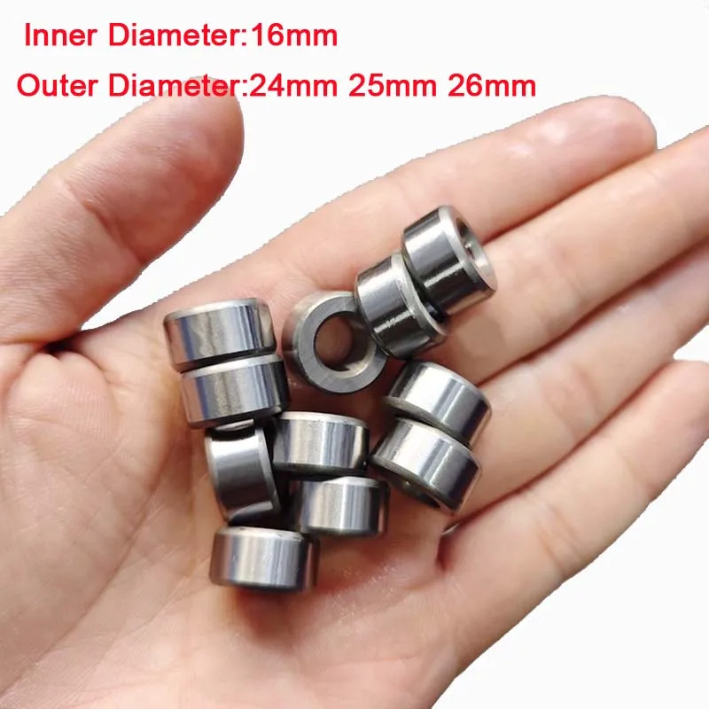 

1Pcs Inner Diameter 16mm Bearing Steel Sleeve Wear-resistant Sleeve Axle Bushing Guide Sleeve OD 24mm 25mm 26mm