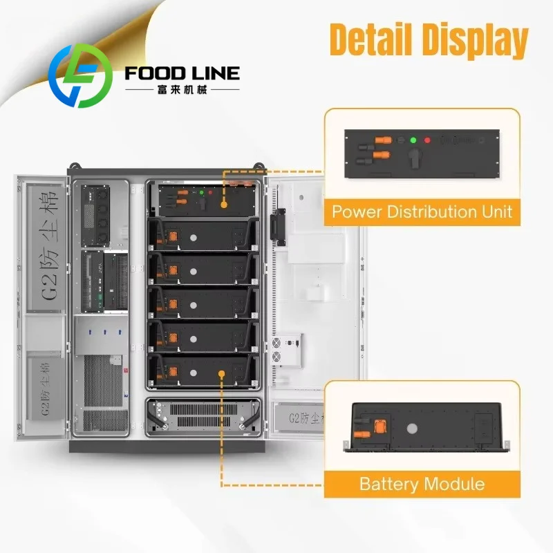Industrial Commercial Energy Storage System ESS Container 125kW 261kWh BESS Solar Battery Liquid Cooling Technology Customize