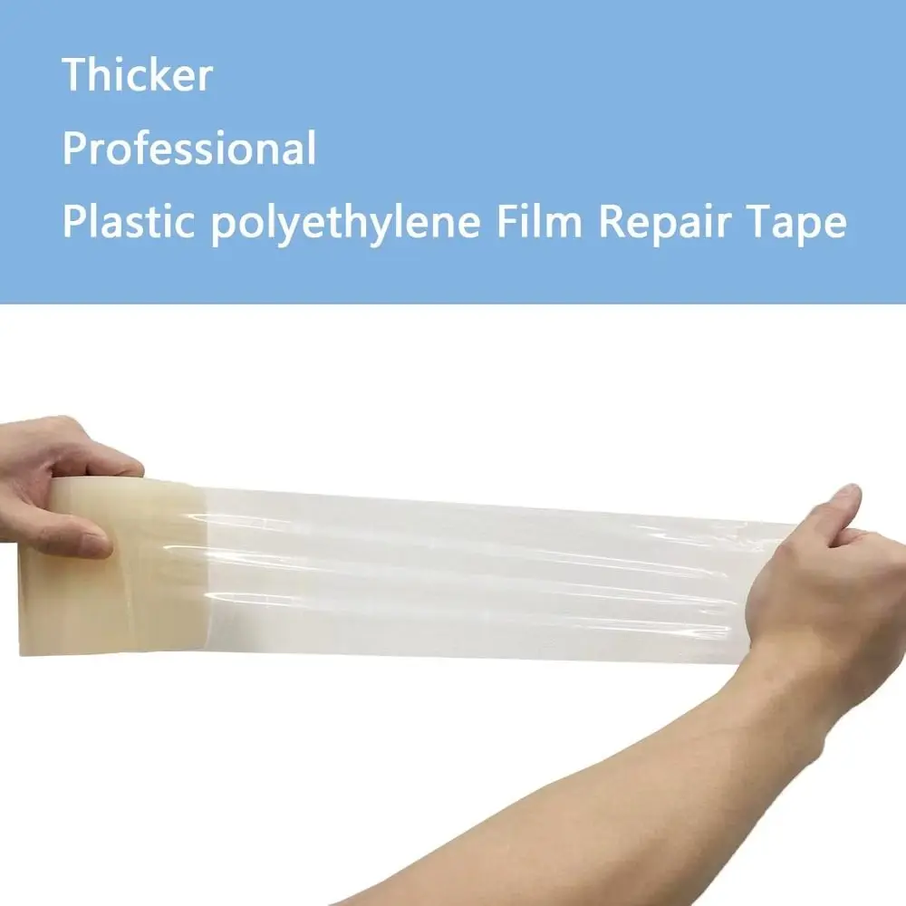 Green House Patch Repair UV Resistant Film Repair Tape Transparent Strong Adhesion Greenhouse Repair Patch Plastic Sheeting Tape