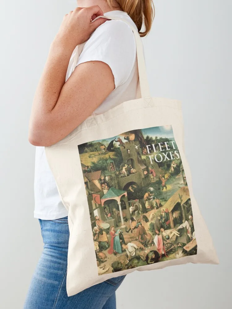 

Fleet Foxes Helplessness Blues Album Cover Tote Bag tote bag custom canvas bag Big women Canvas for women