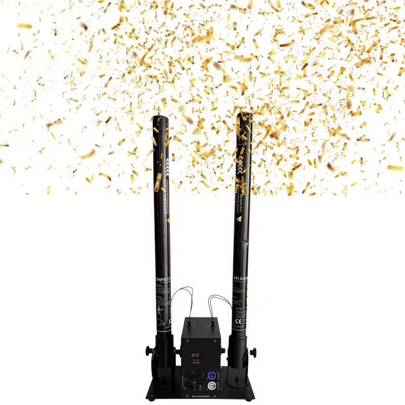 Electronic Spray Confetti Powder Electronic Remote Control Double-headed Wedding Party Graduation Party