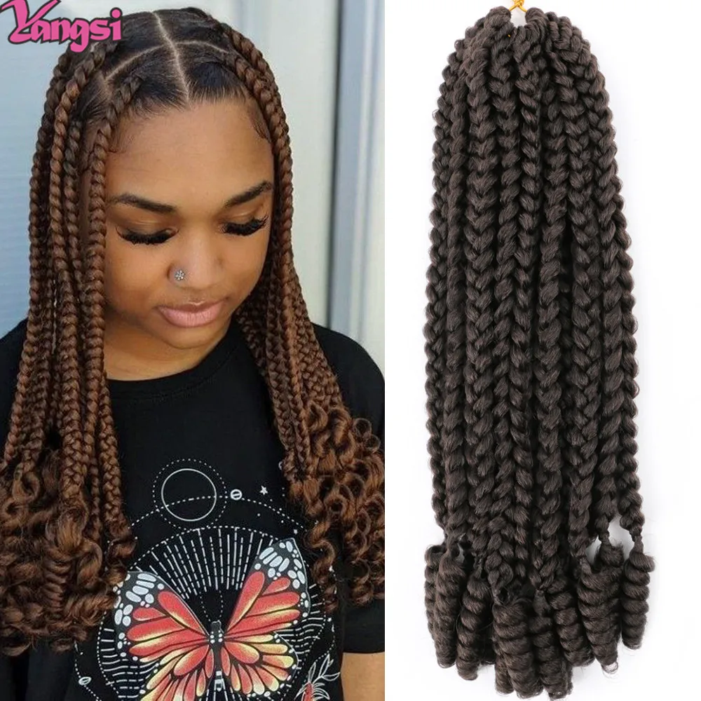 Full Star Goddess Crochet Hair Box Braid Curly Ends 10 inch Ombre Blonde Hair Extension Black Women and Baby Kids Black Friday