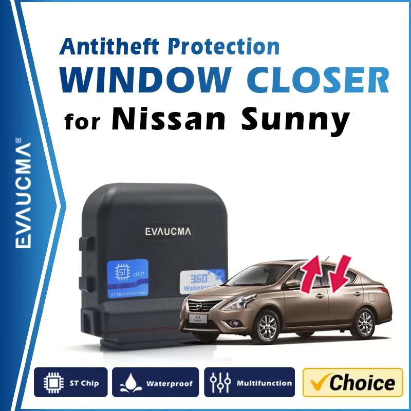 Car Antitheft Protection Window Closer Lifter System For Nissan Sunny N17 N18 Auto Power Window Close Module Alarm Accessories