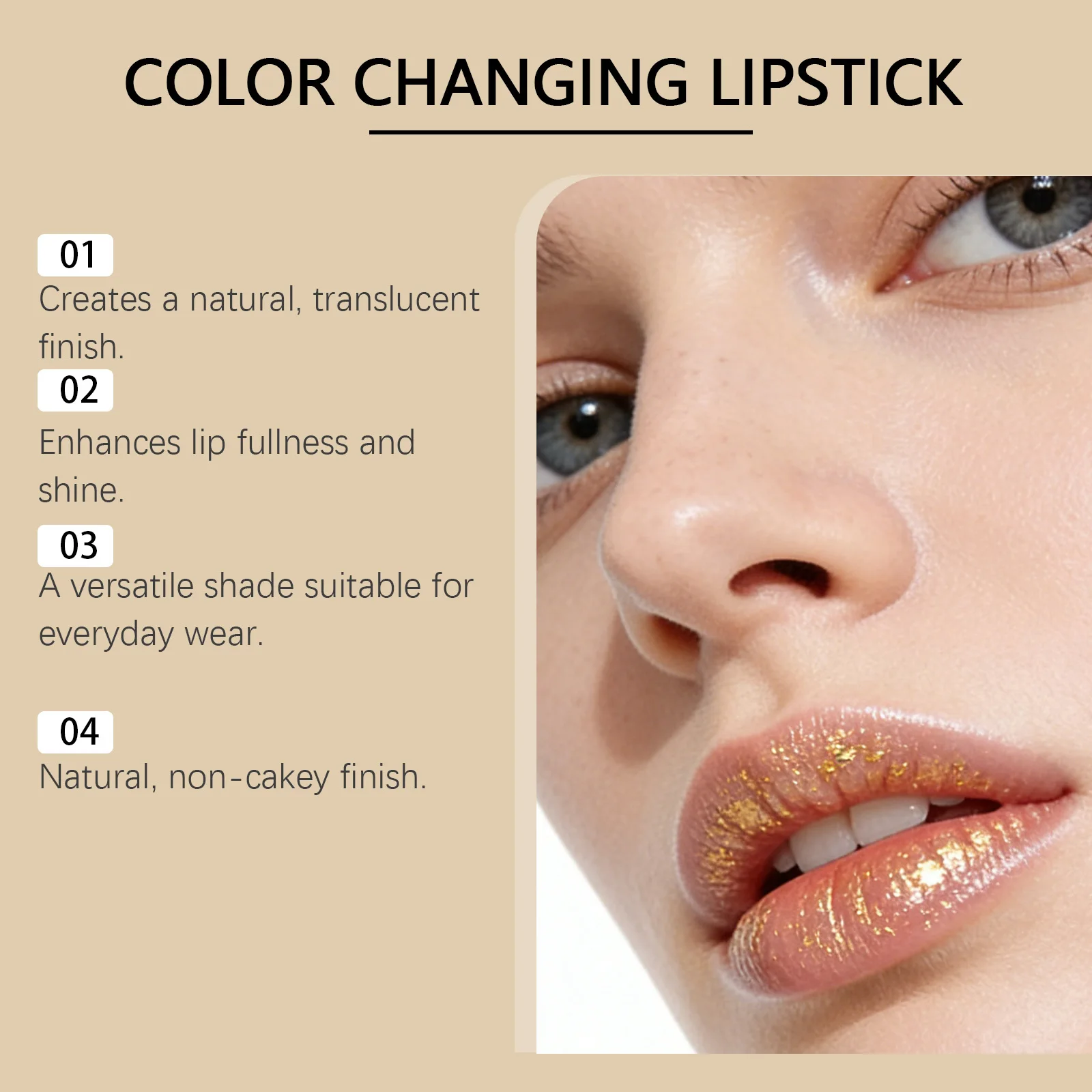 Temperature Color Changing Lip Balm Moisturizing Hydrating Ph Adjusting Clear Lip Gloss Natural Shine Daily Use Lip Care