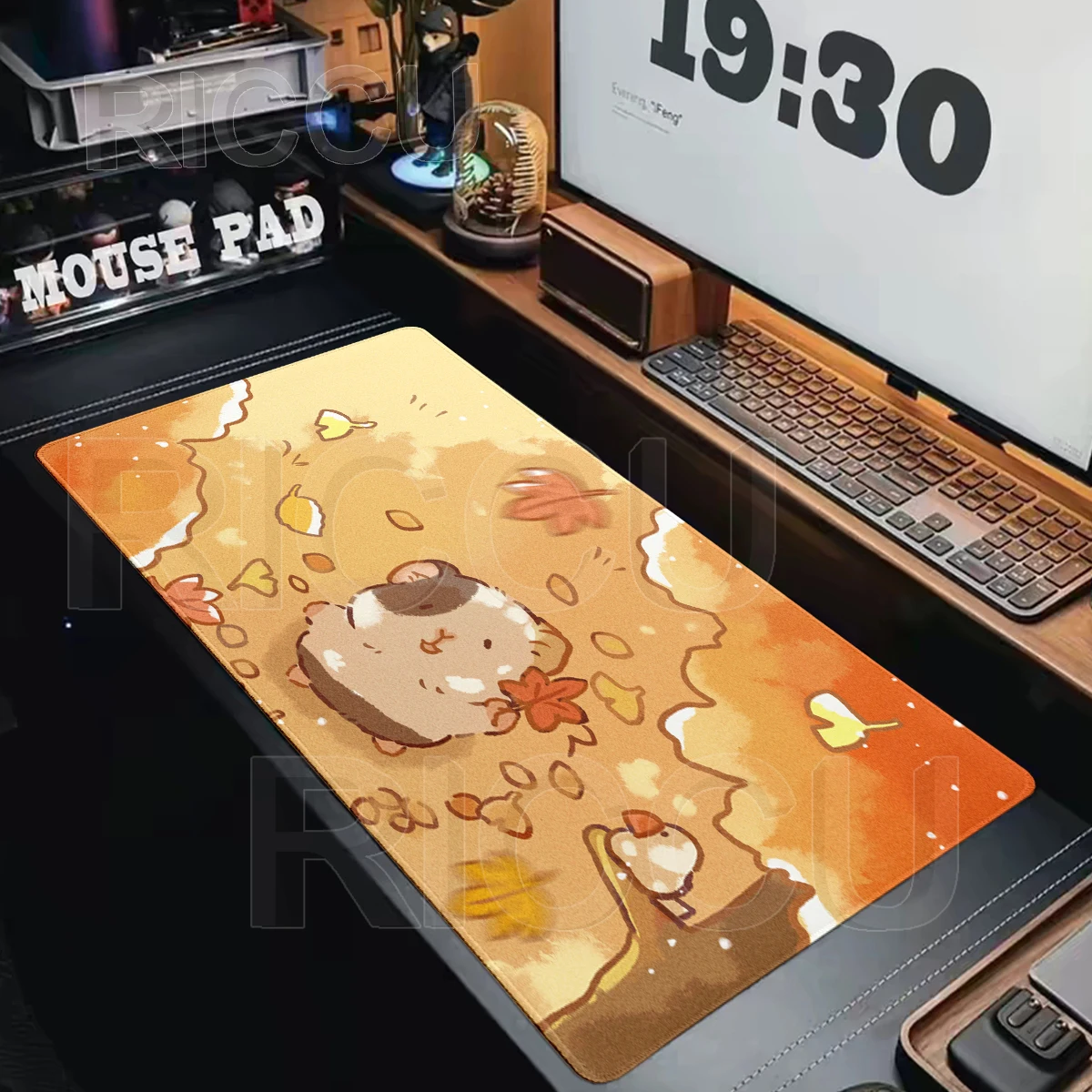 Cute Guinea Pig Large Mousepad Kawaii Animal Desk Mat Gaming E-sports Keyboard Extended Pads PC Office Mouse Pad Desk Decort Rug