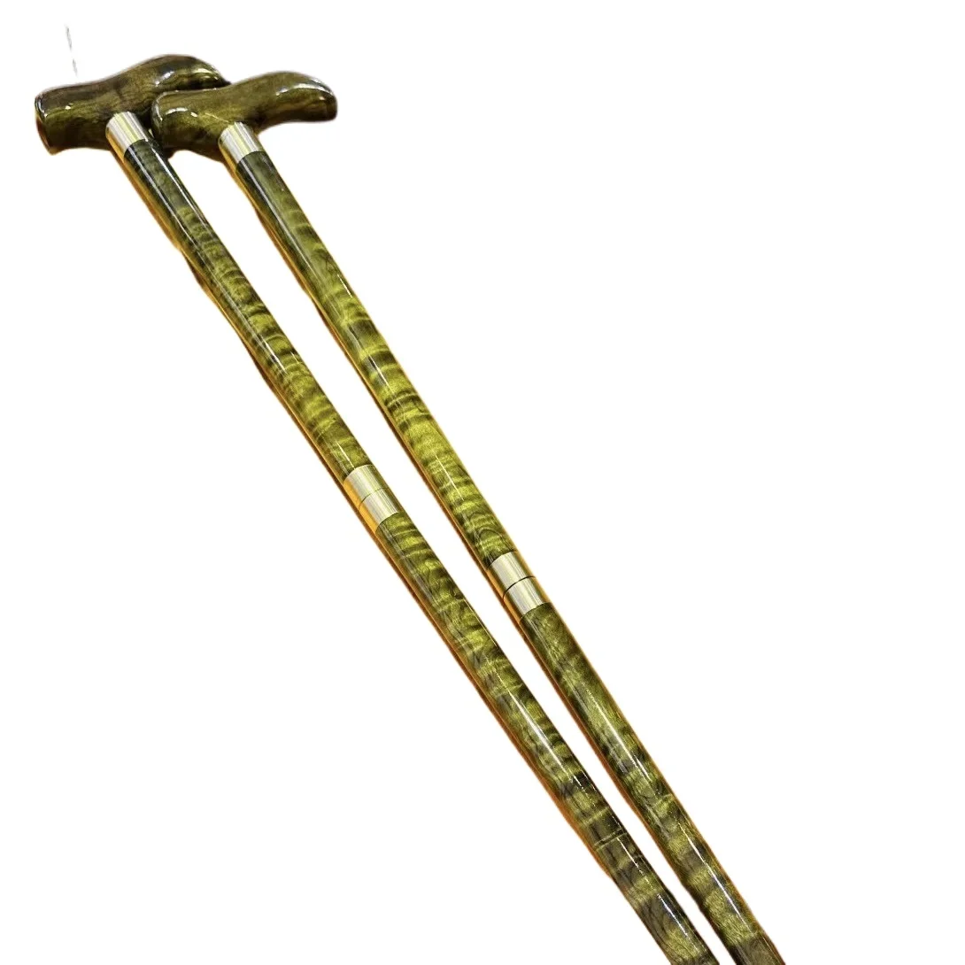 Nan gloomy wood ebony crutch solid wood non-slip old man cane mountaineering light gift