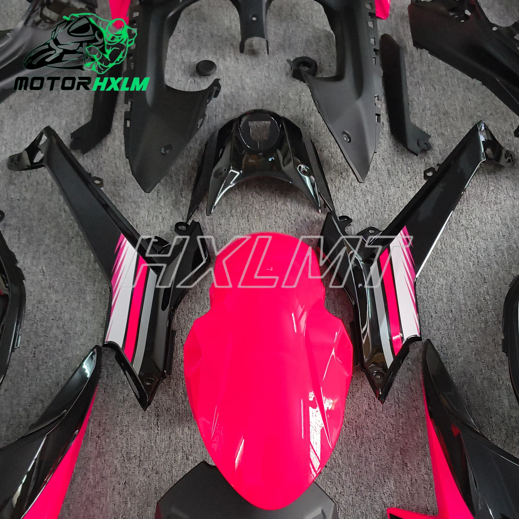 Motorcycle For Ninja 650 Ninja650 2021-2022-2023-2024 Full Fairing Kit Bodywork Cowling New KRT Green Printed Line Design 4