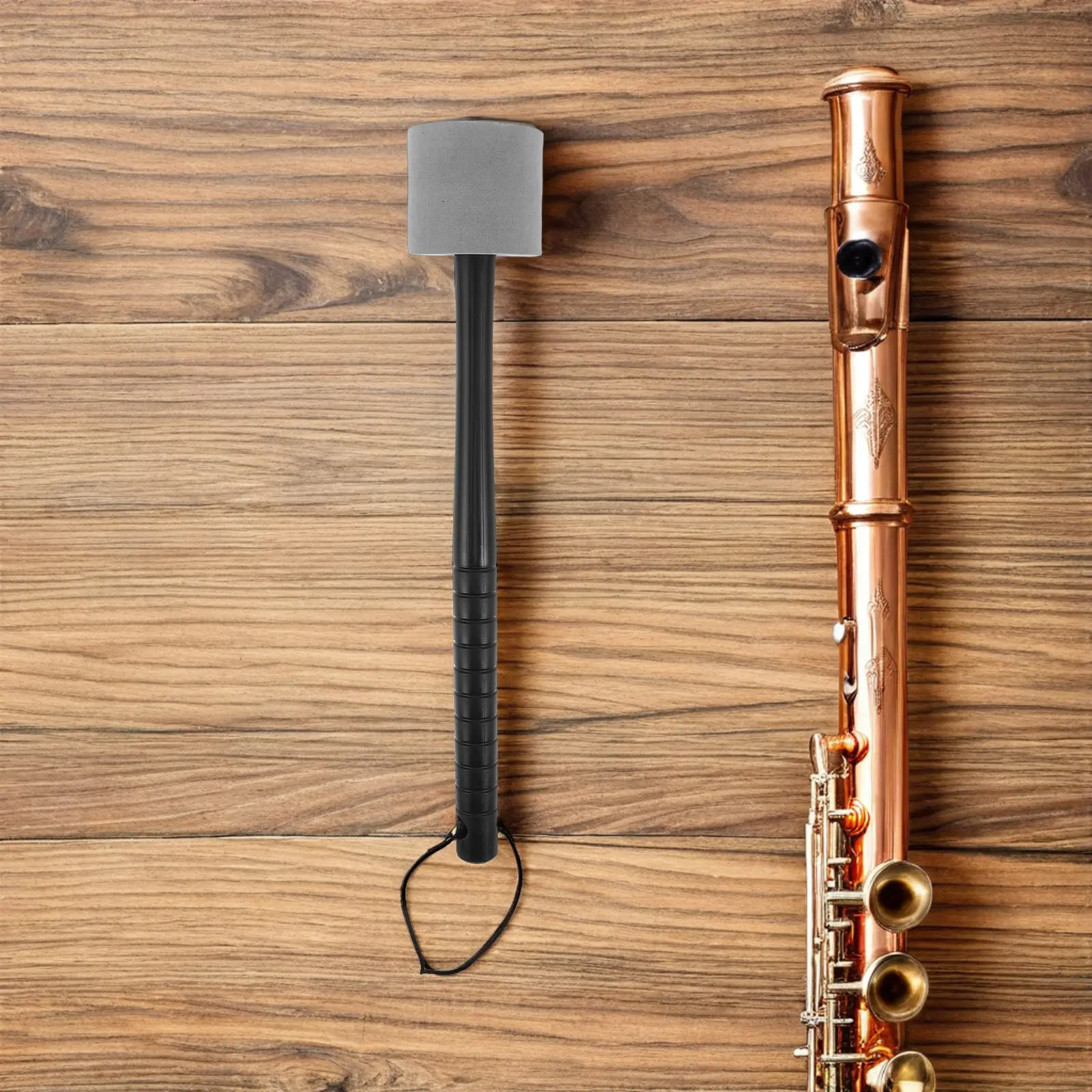 Bass Drum Mallet 12.6 Inch Foam Head Anti-Slip Plastic Handle Musical Instrument Accessory Drumsticks for Marching Band Practice