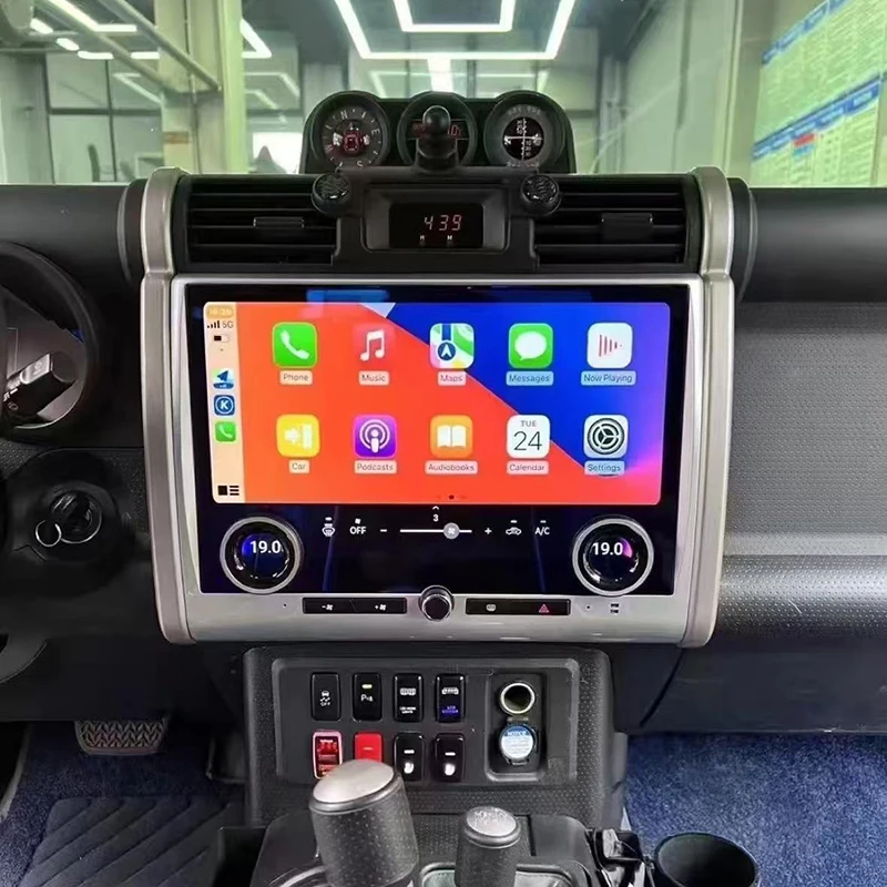 High Quality Car Central Control Navigation Screen Restoration Upgrade Multi-Functional Display Carplay Hicar For FJ Cruiser