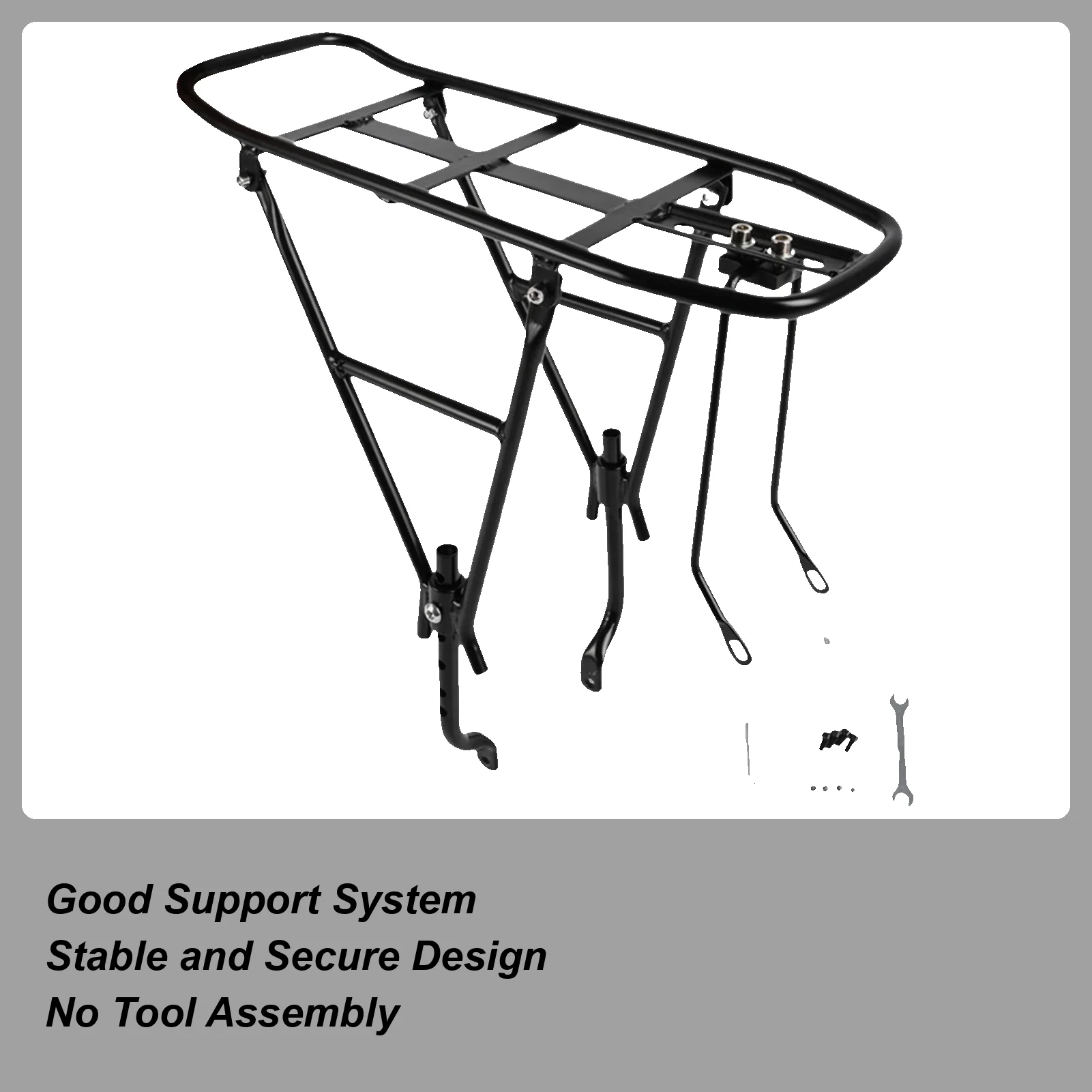 

Rack For Back Of Bike Thick Widened Luggage Bike Carrier Rack Pannier Carrying Accessories Stable Bicycles Seat Support For