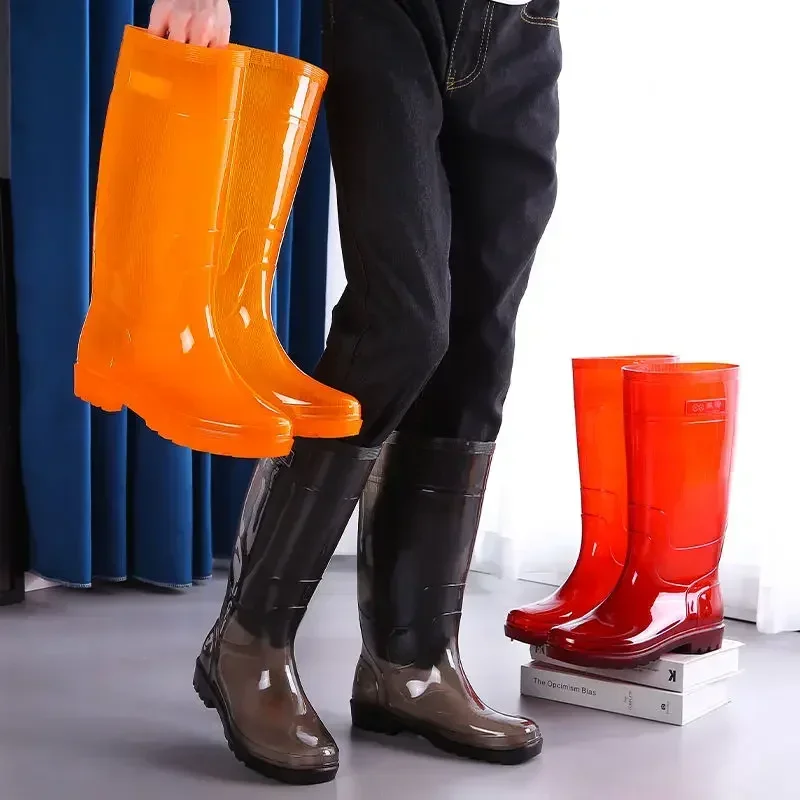 Wear-resistant Eső Cipőtisztító számára férfiak wellies Magas légnyomású levegő Mezőgazdagság stv Férfi cipők Tervező Vízhatlan esőköpény Esős Egynapi út Megmunkalás nélküli lacing 2024