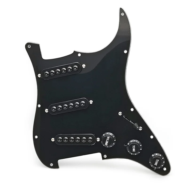 

Guitar Pickguard Pick Guard Scratch Plate & Pickguard Screws,Black