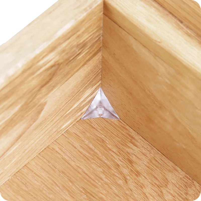 50pcs PVC Transparent Corner Dustproof Plug Wardrobe Cabinet Drawer Pad Household Cleaning Tool Furniture Accessories Dressers