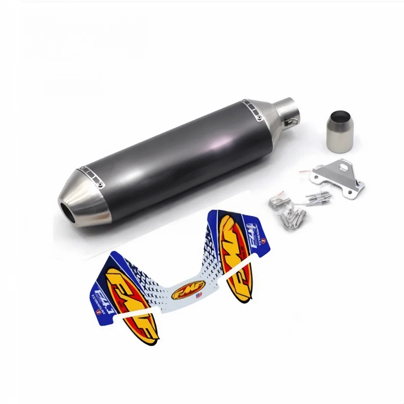 51mm Einlass FMF Style 4-Takt Motorrad Slip-On Auspuff Schalldämpfer mit Halterung für KTM 450 EXC RC390 DRZ400 R1 R3 R6
