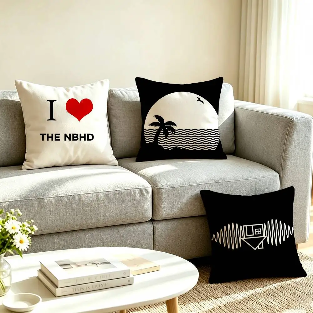 T-The Neighbourhood Band Pillow Case Square Double-Sided Sofa Cushion Cover Bedroom Bedside Pillow