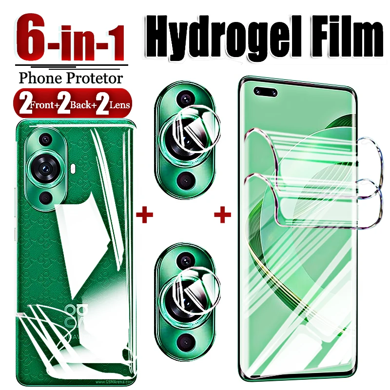 6in1 Protective Film for Huawei Nova 11 Ultra 10 Pro Hydrogel Film Nova 10 9 8 Pro SE Soft Film Front Back Camera Lens Glass