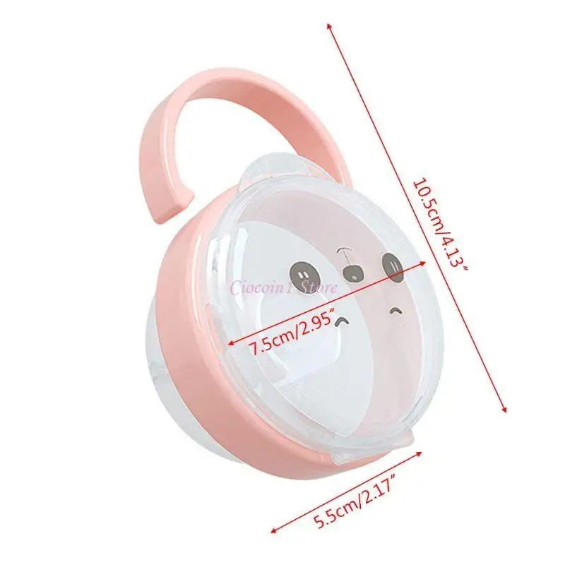 

Y1ub Портативная детская детская детская детская колыбель соска соска для держателя корпуса для хранения дорожного хранения для