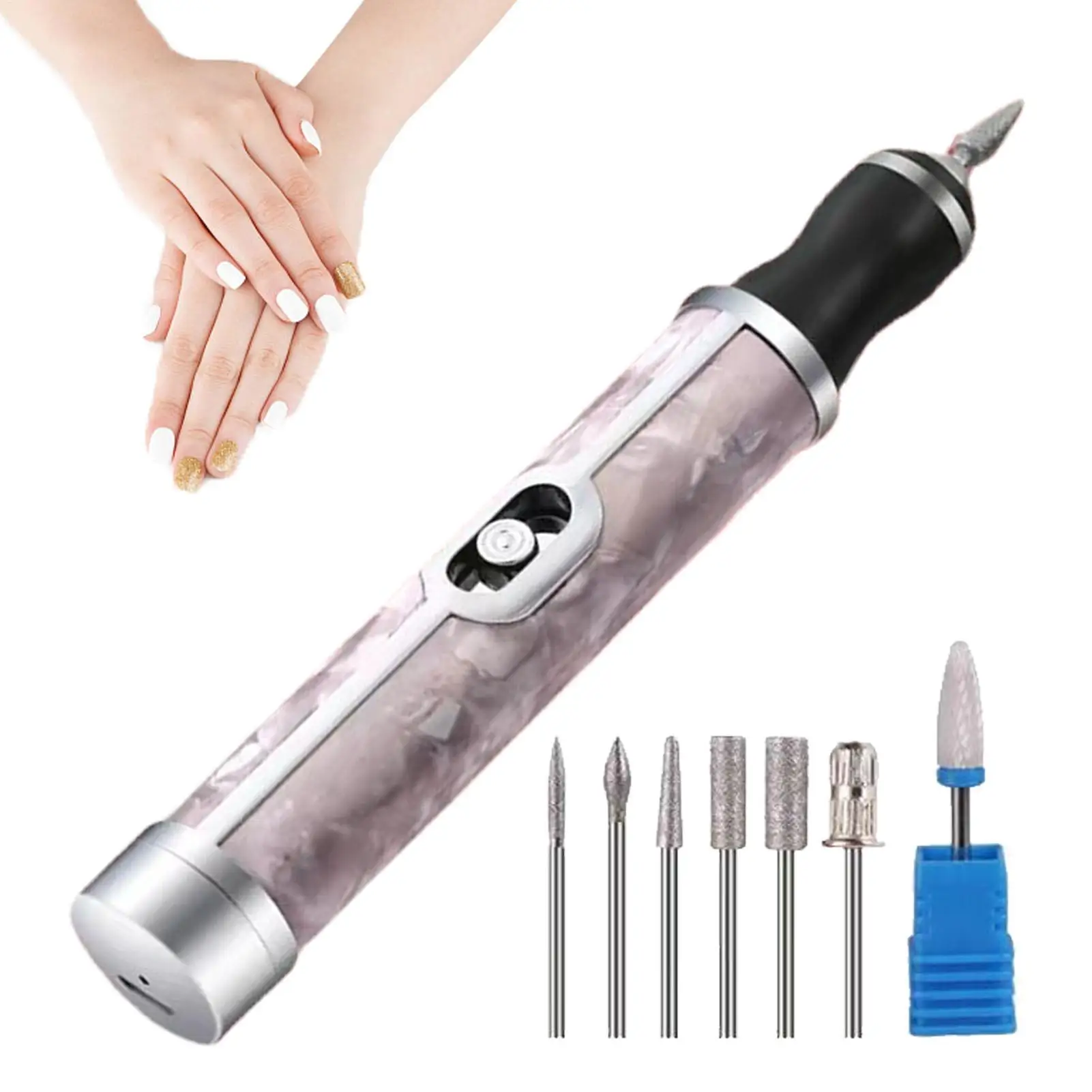 A Nail Sander Home Portable Manicure And Remover Tools Rechargeable Pencil Electric Nail Sander Manicure Care