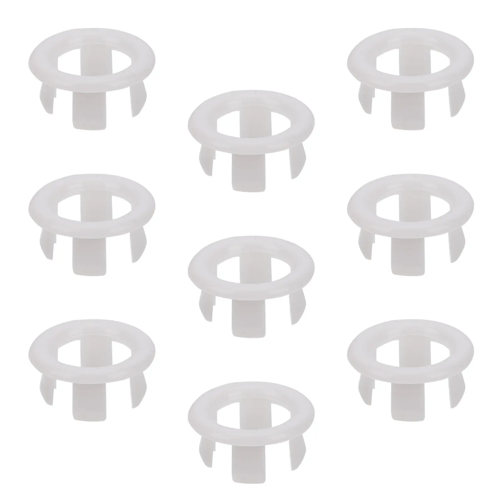 

60Pcs Basin Overflow Rings Kitchen Accessory Fine Workmanship Smooth Surface Long Service Life Convenience Basin Supplies