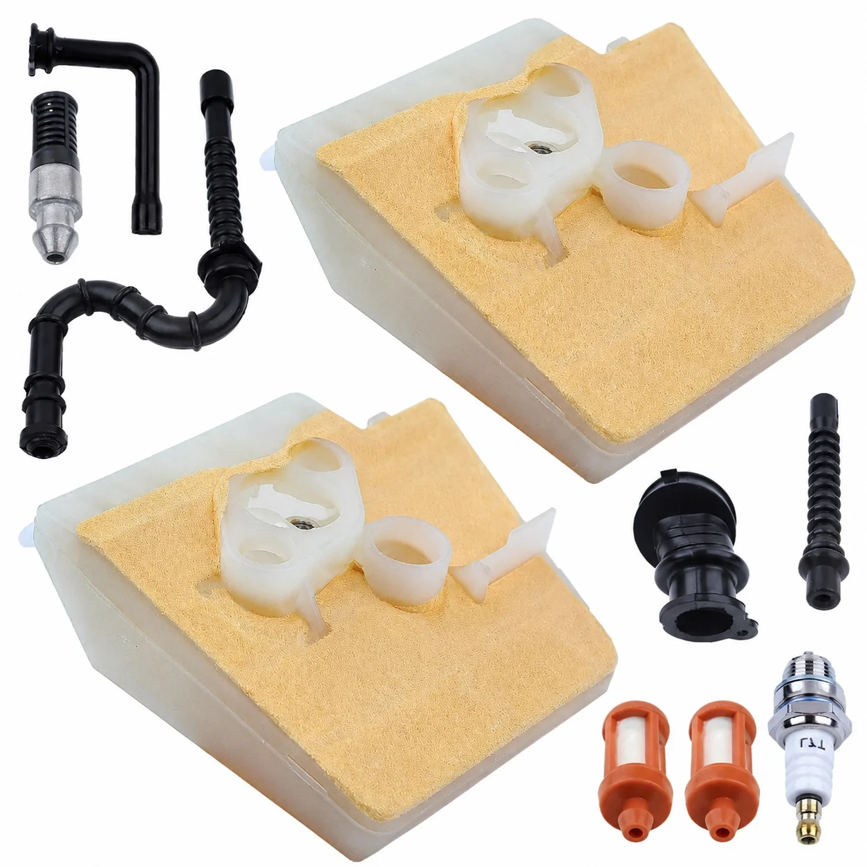 Mesh Style Air Filter Kit Spark Plug Fuel & Oil Filter For Stihl 024 MS240 026 MS260 Chainsaw Replaces 1121 120 1617 Tune Up Kit