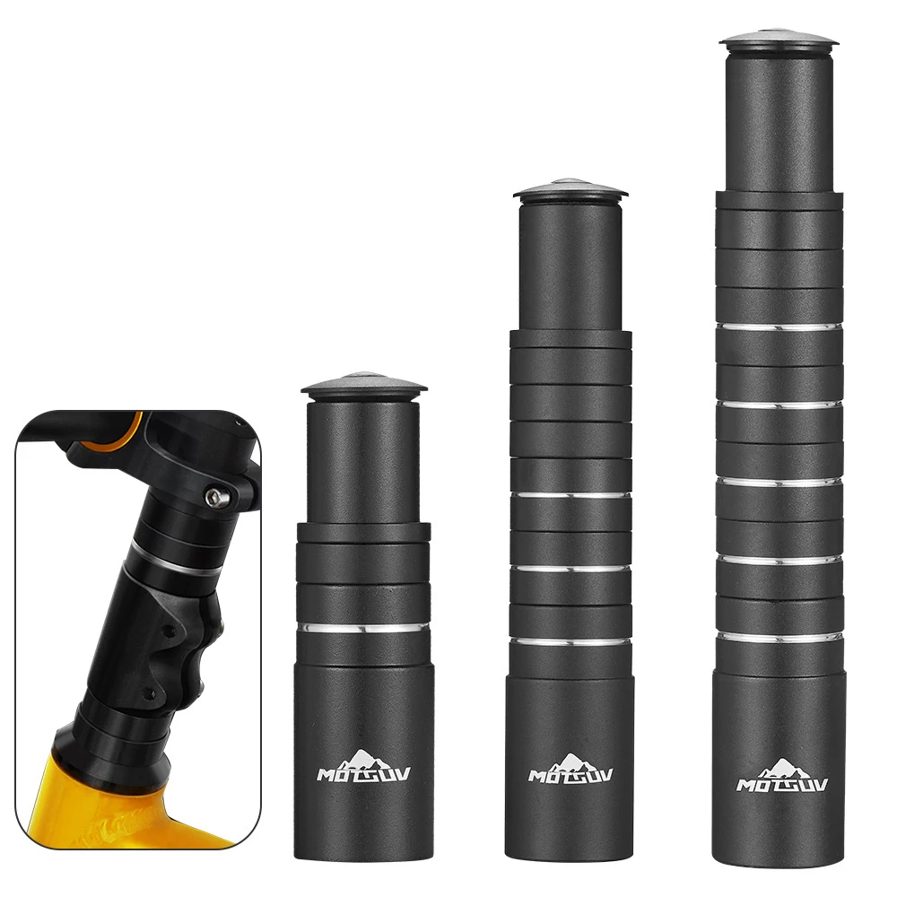 AliExpress HUIJING MOTSUV mountain bike handlebar height-increasing device adjustable height-increasing front fork tube lift extender accessory