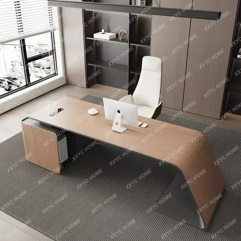 MS 63 Conference Manager Luxury Shaped Office Desk Designer High Quality Unique Boss Desks Reading Customized